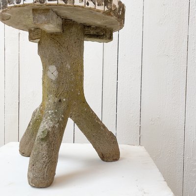 Garden Stools in Concrete and Mosaic 1950 Set of 4
