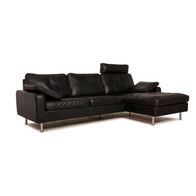Black Leather Conseta Corner Sofa From Cor For At Pamono Black Leather Conseta Corner Sofa From, Black Leather Corner Sofa Used