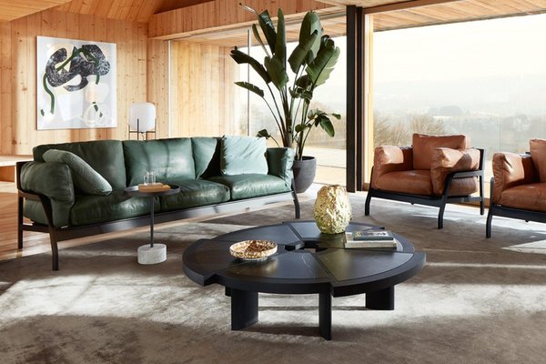 Cane Rio Coffee Table by Charlotte Perriand for Cassina