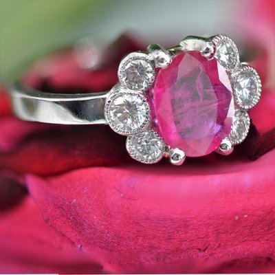 Contemporary Platinum Engagement Ring | David Adams Fine Jewelry