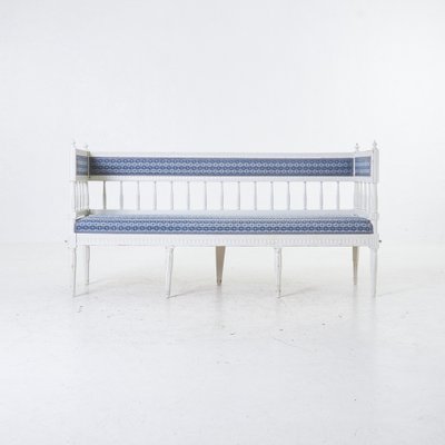 Antique Swedish Off White Bench 1800s for sale at Pamono