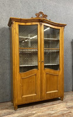 Louis XV Cabinet with Shelves in Light Wood 1800s