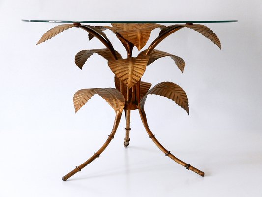 Palm leaf side on sale table