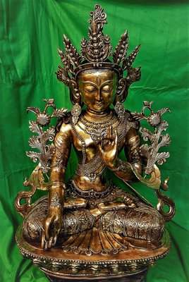 Tibetan Buddha Sculpture, Bronze sale at Pamono