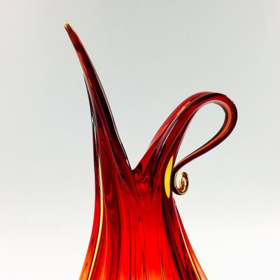 Large Mid-Century Murano Art Glass Pitcher or Vase from Barovier