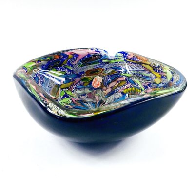 Large Murano Tutti Frutti Art Glass Bowl by Dino Martens for