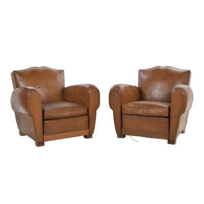 Mustache Club Armchairs Set of 2 for sale at Pamono