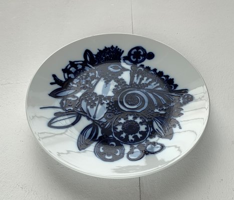 Vintage German Peacock Wall Plate Plaque by Bjørn Wiinblad for