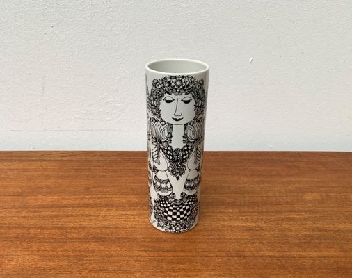 Large Mid-Century German Flora Vase by Bjørn Wiinblad for