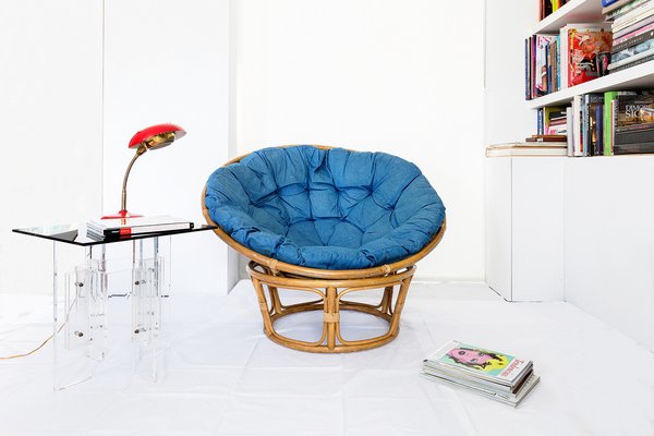 Papasan Bowl Chair 1970s for sale at Pamono