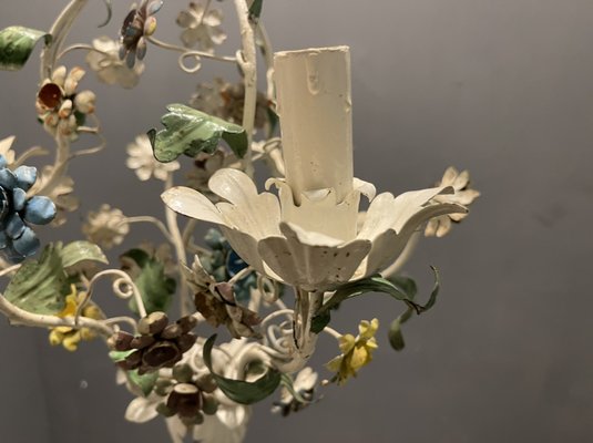 Tole flower sale chandelier