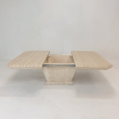 Italian Travertine Bar Table, 1980s for sale at Pamono