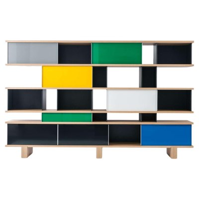 Wood and Aluminum Cloud Unit by Charlotte Perriand for Cassina for sale at  Pamono