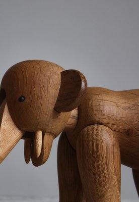 Oak Elephant Toy by Kay Bojesen, 1950s, Denmark for sale at Pamono