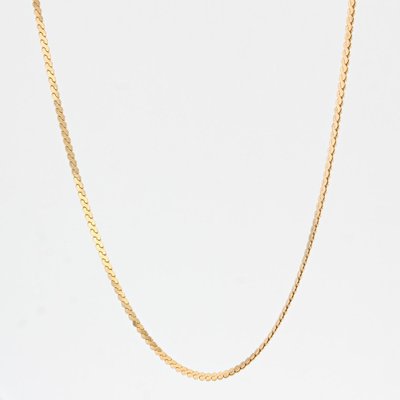 Modern 18 Karat Yellow Gold Mesh Chain 