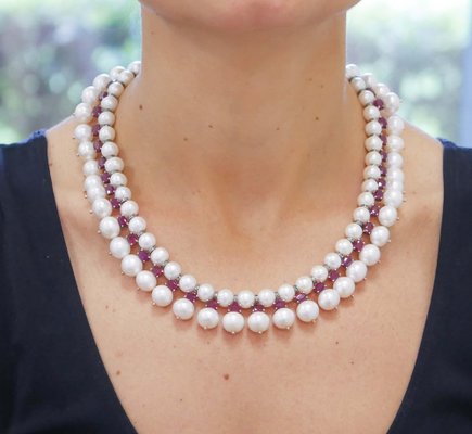 Rose Gold and Silver Necklace 