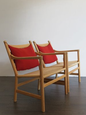 Poltrone CH44 di Hans Wegner per Carl Hansen, Scandinavia, anni