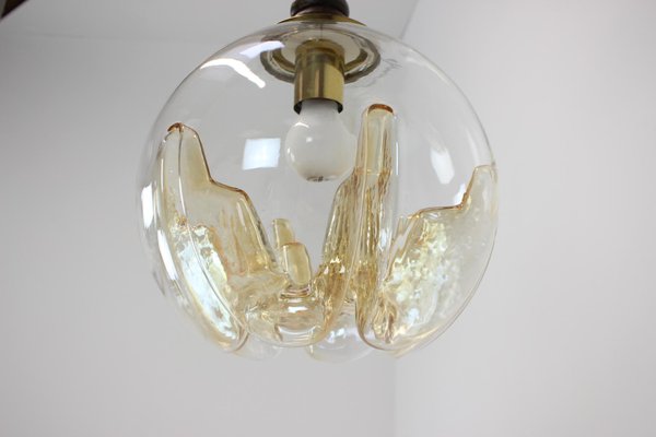 イタリアMURANO GLASS ペンダント【未使用】 Mid-Century Murano Glass Pendant from Mazzega, Italy, 1970s for