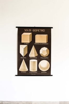 Solidi Geometrici Poster by Antonio Vallardi, Italy, 1940s for sale at  Pamono