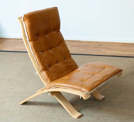 Cognac Stitch Chair by Oxdenmarq for sale at Pamono