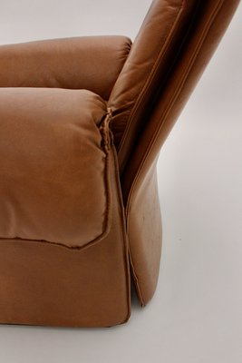 Modern leather lounge 2024 chair and ottoman
