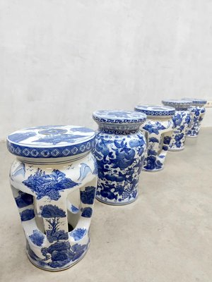 Chinese Porcelain Ceramic Garden Stool or Side Table for sale at