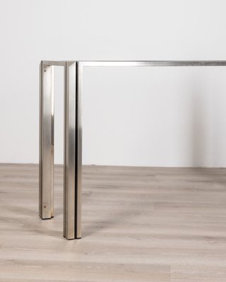 Vintage Console Table In Steel And Glass 1960s For At Pamono Vintage Console Table In Steel And, Extra Long Glass Console Table