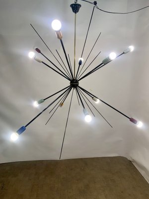 Black Sputnik Ceiling Lamp, 1949 for 