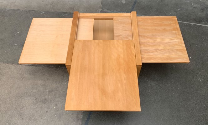 Vintage Extendable Wooden Couch Table 1980s for sale at Pamono