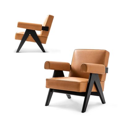 cassina　053 CAPITOL COMPLEX ARMCHAIR Cassina 053 Capitol Complex Armchair - Dark Walnut Stained