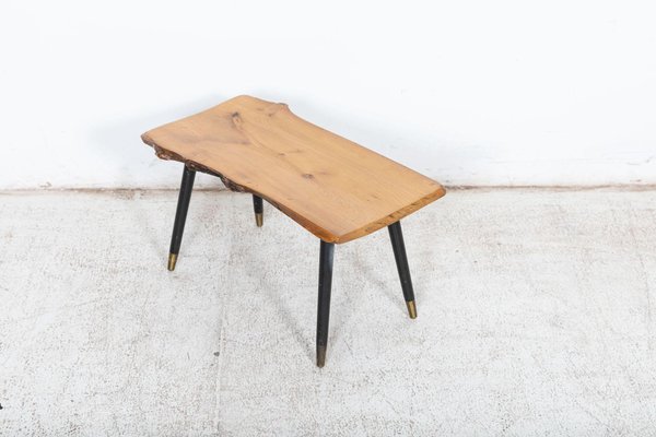 Mid Century Live Edge Teak Coffee Table for sale at Pamono