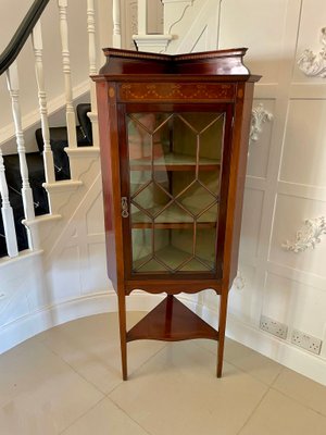 Small antique corner cabinet deals