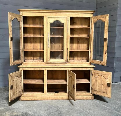 French Bleached Oak Library Bookcase for sale at Pamono
