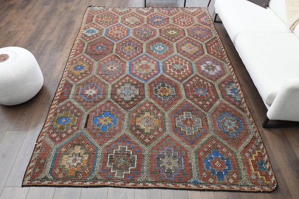 Vintage Turkish Kilim Area Rug, 1960s for sale at Pamono