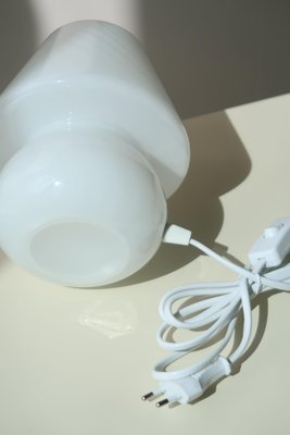 Vintage Murano White Baby Mushroom Lamp for sale at Pamono