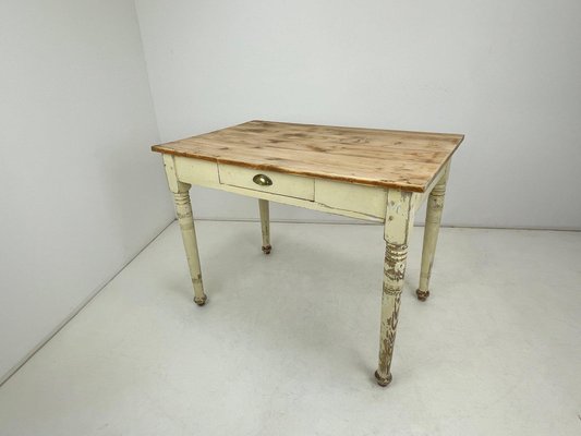 Apelar a ser atractivo Por qué no Izar Mesa de trabajo o escritorio de madera con pátina original de principios  del siglo XX en venta en Pamono
