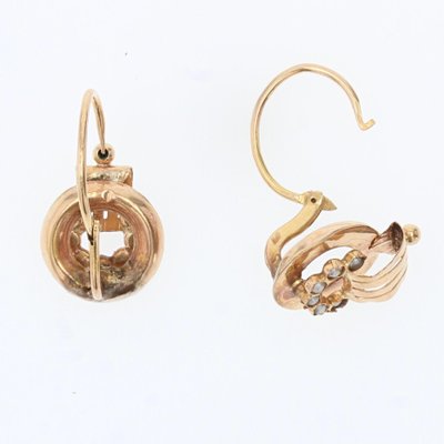 KnSam Orecchini A Pendant In Oro Rosa 18k (750) Con Perla – Gioielli Donna Di Lusso In Confezione Regalo – Regalo Per Fidanzamento, Matrimonio, Compleanno