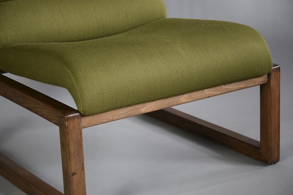 blast Bemærkelsesværdig Procent Olive Green Lounge Chair by Martin Stoll, 1970 for sale at Pamono