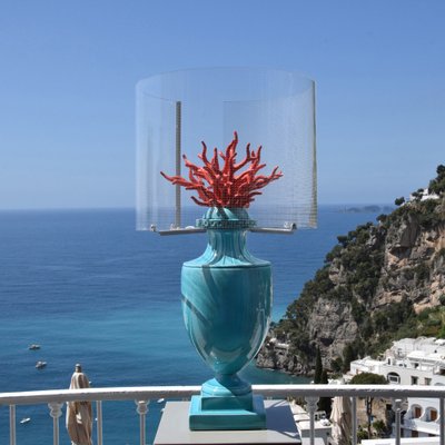 Blue on sale coral lamp