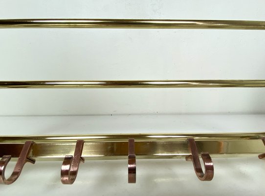 Inda - Porte-manteau double Un nickel brossé