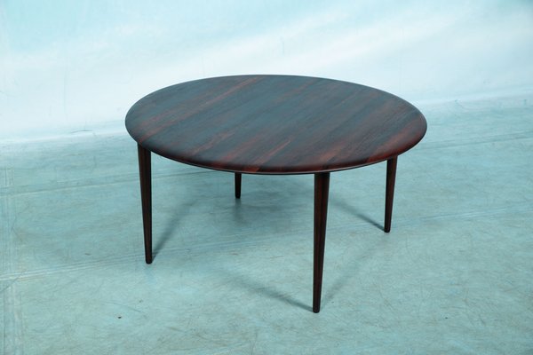 Danish Round Coffee Table in Rosewood from France S n