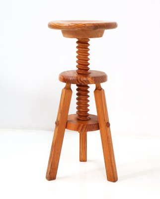 Swivel cheap stool wood