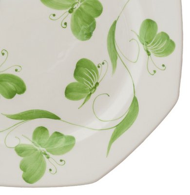 Piatti con farfalle verdi di Este Ceramiche, set di 6 in vendita su Pamono