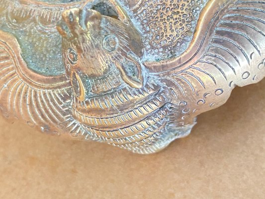 LIZEALUCKY Bruciatore di incenso in Rame Bruciatore di incenso Lotus Buddha Bruciatore di incenso in Metallo Bruciatore di incenso Vintage Stufa a Carbone Supporto