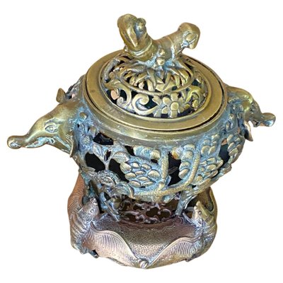 Bruciatore Incenso A Forma Di Lumaca Dorato - 2 Pezzi: Porta Incenso Vintage In Metallo Per Bastoncini E Coni, Decorazione Casa