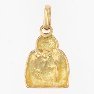 18 Karat Yellow Gold Buddha Charm 