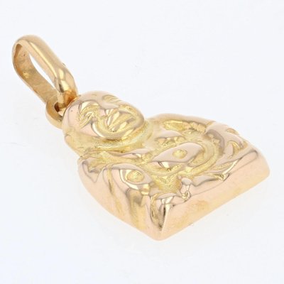 18 Karat Yellow Gold Buddha Charm 