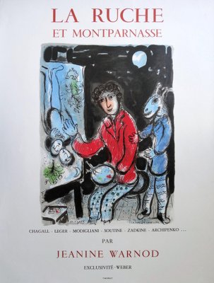 Marc Chagall, La Ruche and Montparnasse, 1978, Lithographic Poster