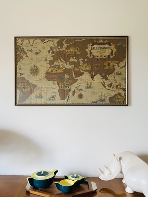 Affiche Publicitaire Vintage XXL Lucien Boucher Air France - Nova Et Vetera - Édition Limitée Sur Vélin - TBE