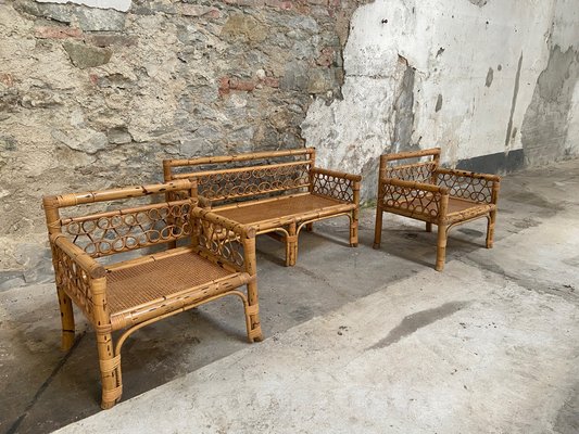 4 seater bamboo sofa set sales